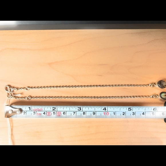 925 handmade silver necklace with opal stone - Picture 3 of 4